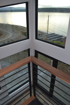 Railing vs Bldg. corner. Railing vs Bldg. corner.